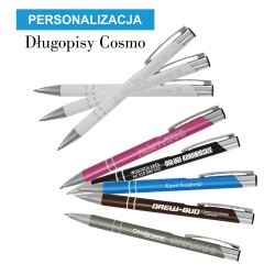 Długopisy  z jednostronnym grawerem z serii Cosmo