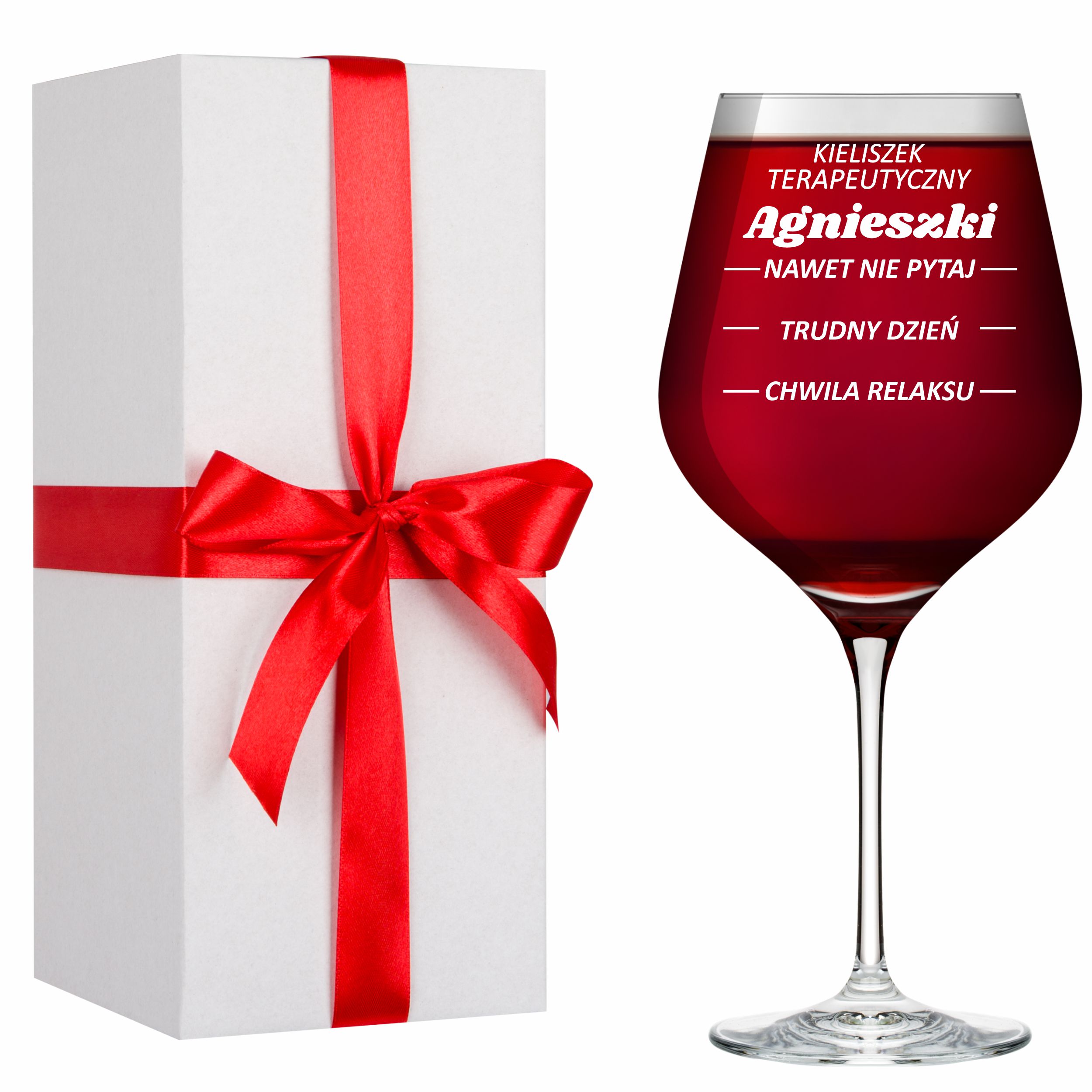 Kieliszki do wina z grawerem XXL