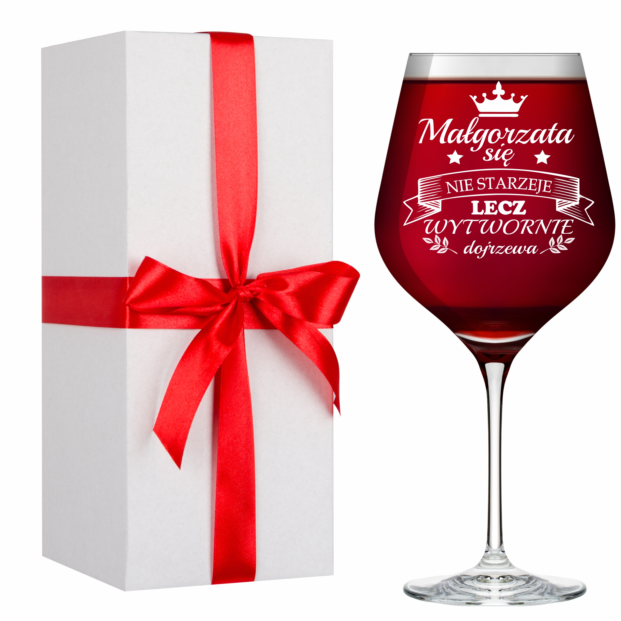 Kieliszki do wina z grawerem XXL