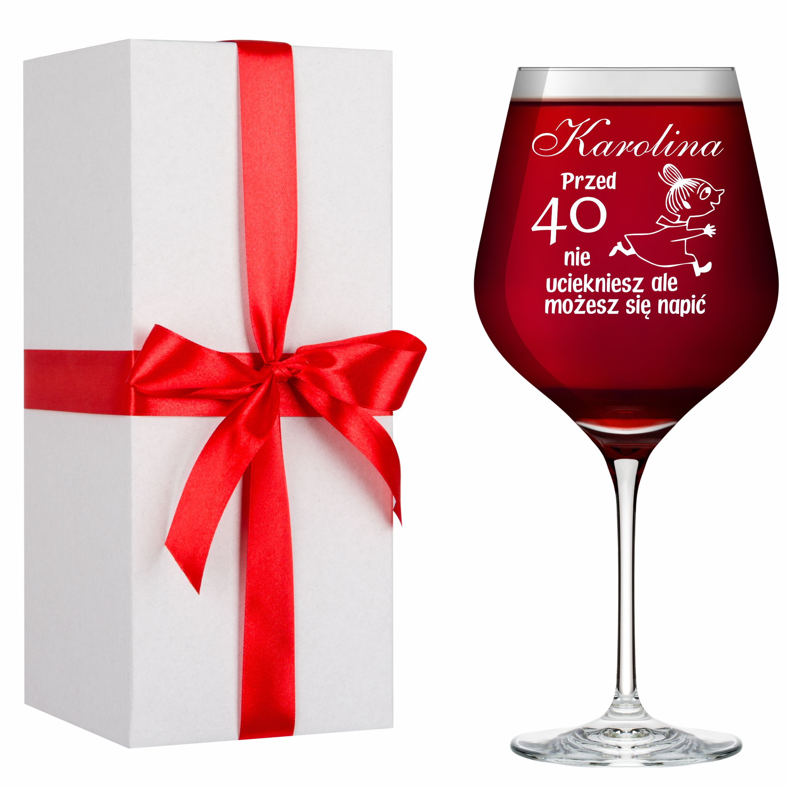 Kieliszki do wina z grawerem XXL