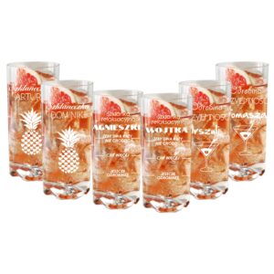 Szklanki do drinków z grawerem
