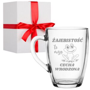 Kubek szklany z grawerem