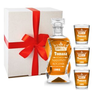 Karafka i 3 szklanki do whisky