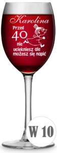 Kieliszek do wina z grawerem 330ml