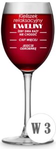 Kieliszek do wina z grawerem 330ml