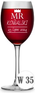 Kieliszek do wina z grawerem 330ml
