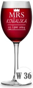 Kieliszek do wina z grawerem 330ml