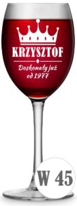 Kieliszek do wina z grawerem 330ml