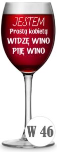 Kieliszek do wina z grawerem 330ml