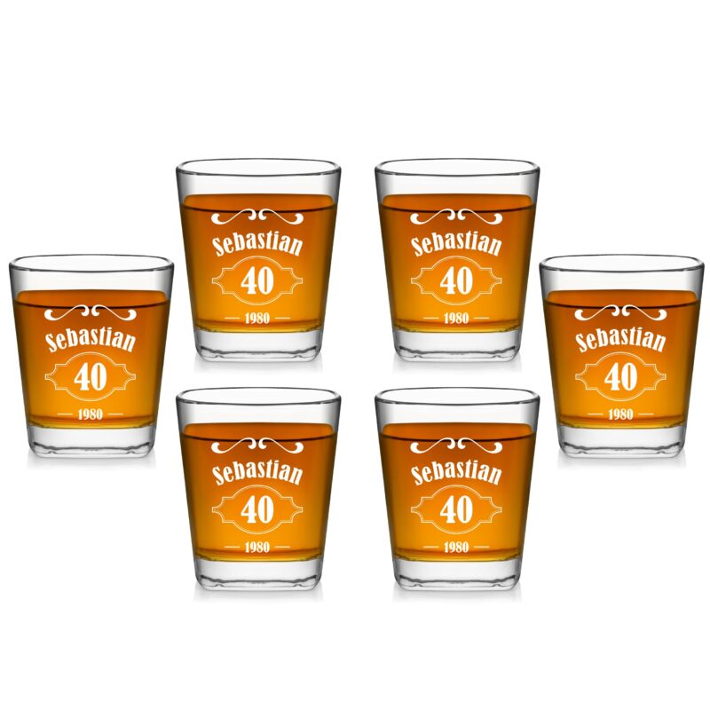 Szklanki do whisky z grawerem 6 szt