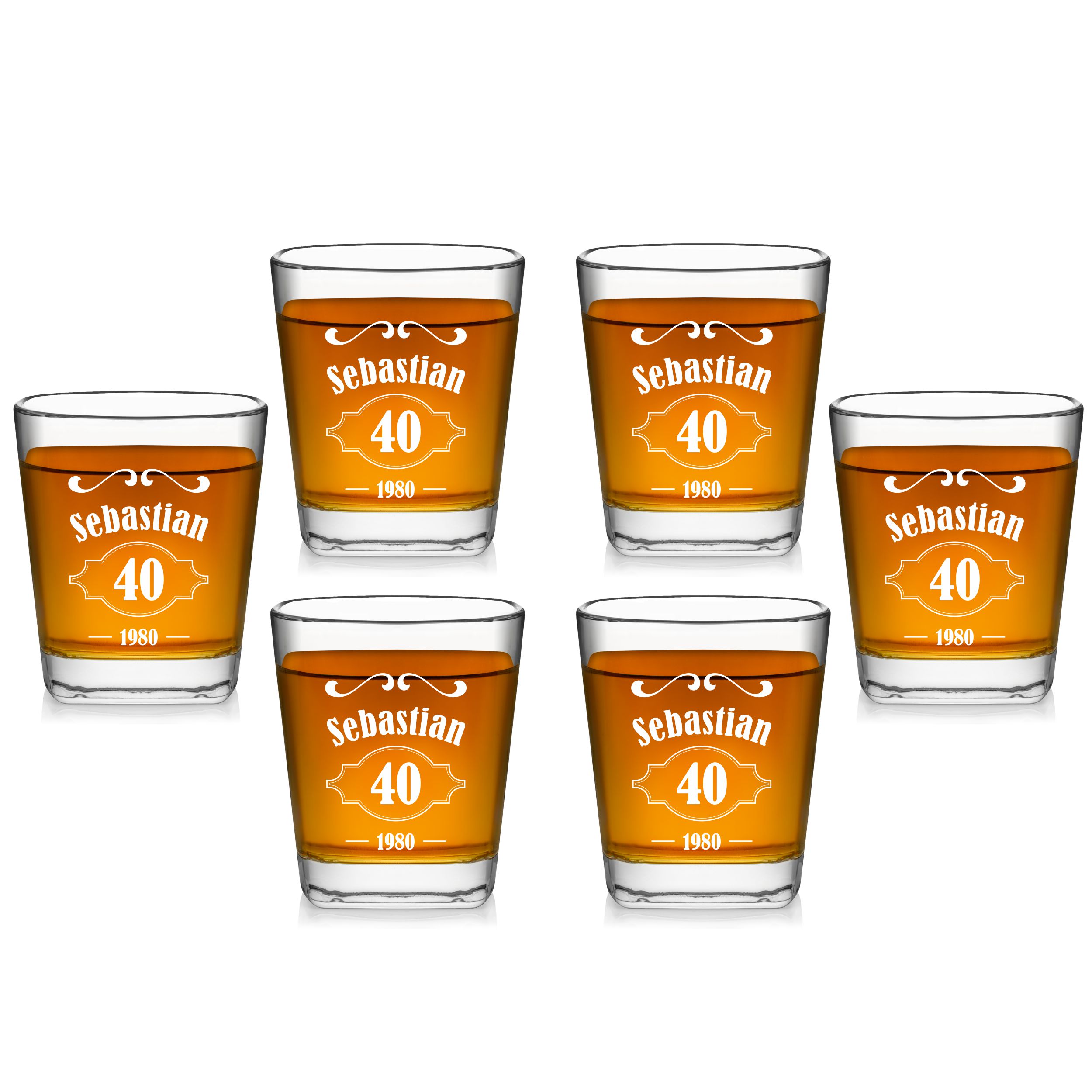 Szklanki do whisky z grawerem 6 szt