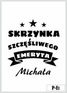 Skrzynka z grawerem prezent dla emeryta