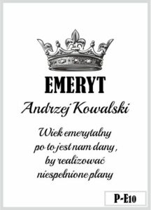 Skrzynka z grawerem prezent dla emeryta