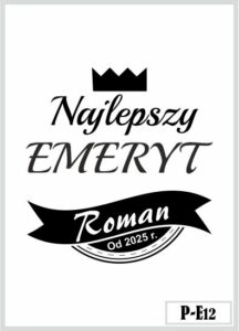 Skrzynka z grawerem prezent dla emeryta