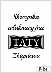 Skrzynka z grawerem prezent dla emeryta