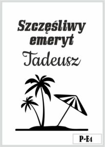 Skrzynka z grawerem prezent dla emeryta