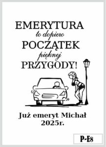 Skrzynka z grawerem prezent dla emeryta