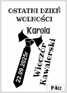 Skrzynka z grawerem na wieczór kawalerski