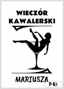 Skrzynka z grawerem na wieczór kawalerski
