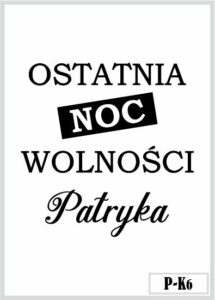 Skrzynka z grawerem na wieczór kawalerski