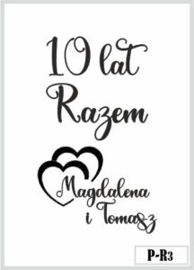 Skrzynka z grawerem na rocznicę ślubu