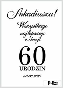 Skrzynka z grawerem na urodziny