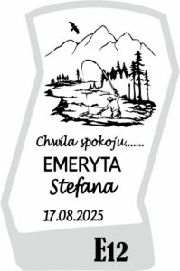 Karafka z grawerem dla emeryta