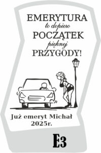 Karafka z grawerem dla emeryta