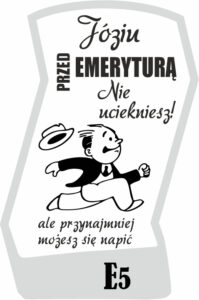 Karafka z grawerem dla emeryta