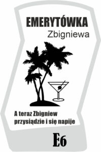 Karafka z grawerem dla emeryta