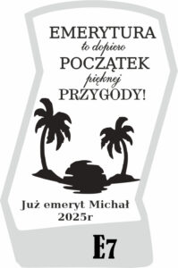 Karafka z grawerem dla emeryta