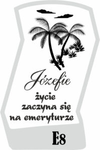 Karafka z grawerem dla emeryta