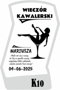 Karafka z grawerem na wieczór kawalerski