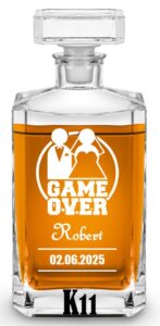 Karafka z grawerem na wieczór kawalerski