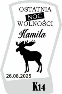 Karafka z grawerem na wieczór kawalerski