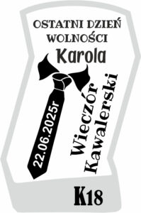 Karafka z grawerem na wieczór kawalerski