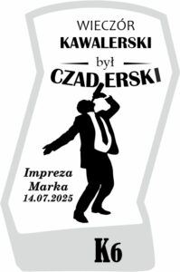 Karafka z grawerem na wieczór kawalerski