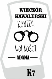 Karafka z grawerem na wieczór kawalerski