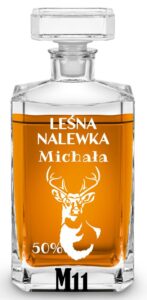 Karafka dla myśliwego z grawerem, na prezent