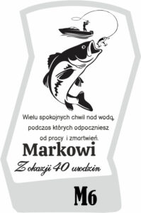 Karafka z grawerem dla wędkarza