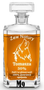 Karafka dla myśliwego z grawerem, na prezent