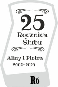 Karafka z grawerem na rocznicę ślubu