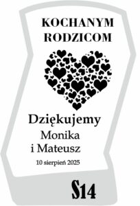 Karafka ślubna z grawerem. Prezent na ślub