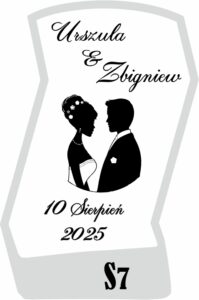 Karafka ślubna z grawerem. Prezent na ślub