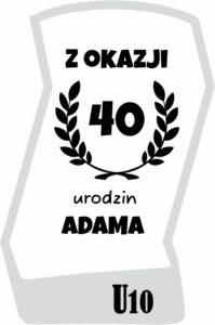 Karafka z grawerem na urodziny, na prezent