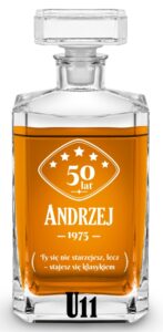 Karafka z grawerem na urodziny