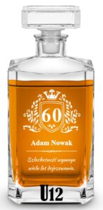 Karafka z grawerem na urodziny