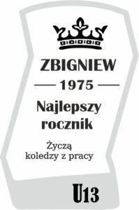 Karafka z grawerem na urodziny, na prezent