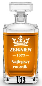 Karafka z grawerem na urodziny