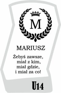 Karafka z grawerem na urodziny, na prezent